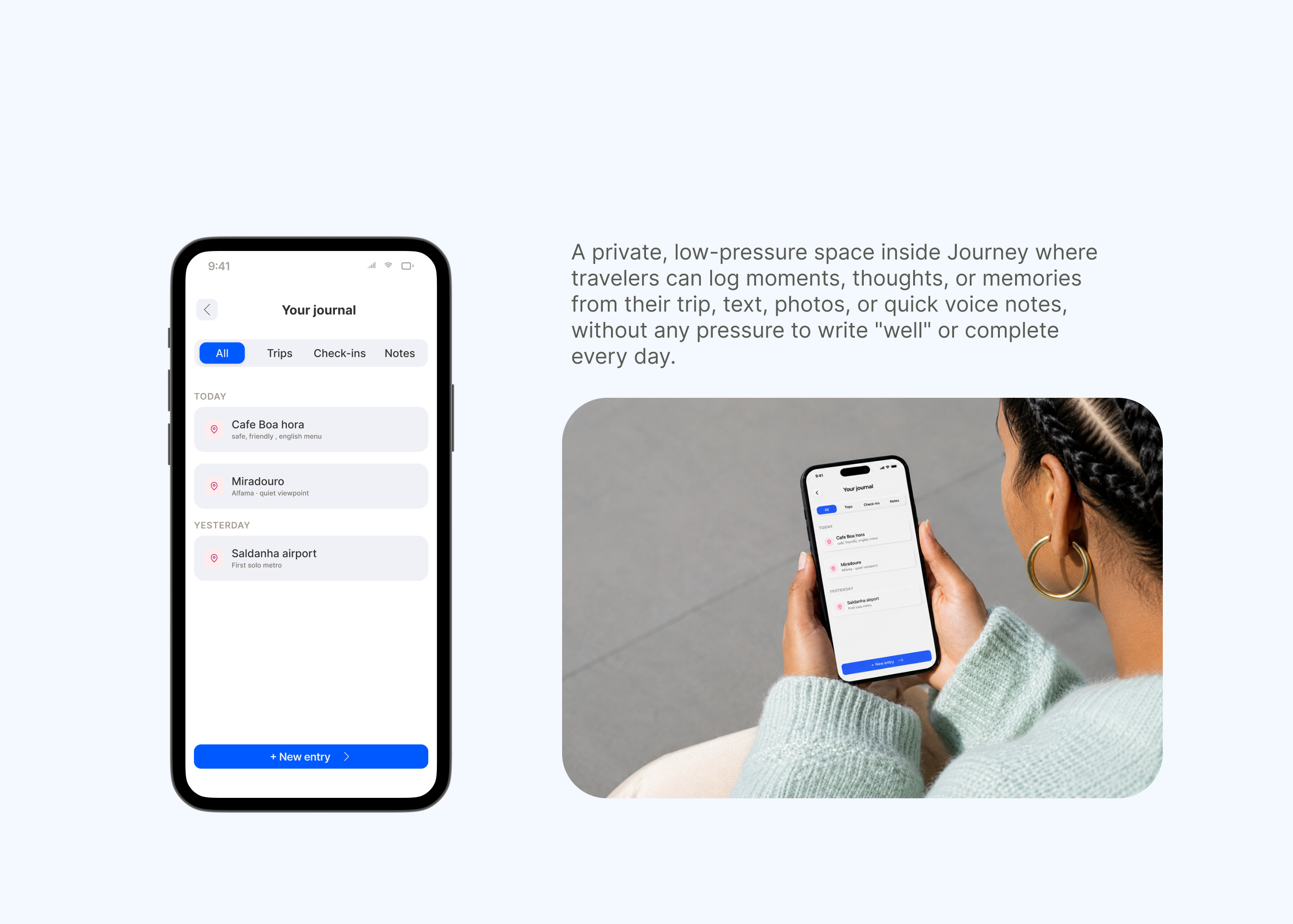 Travello breathe feature