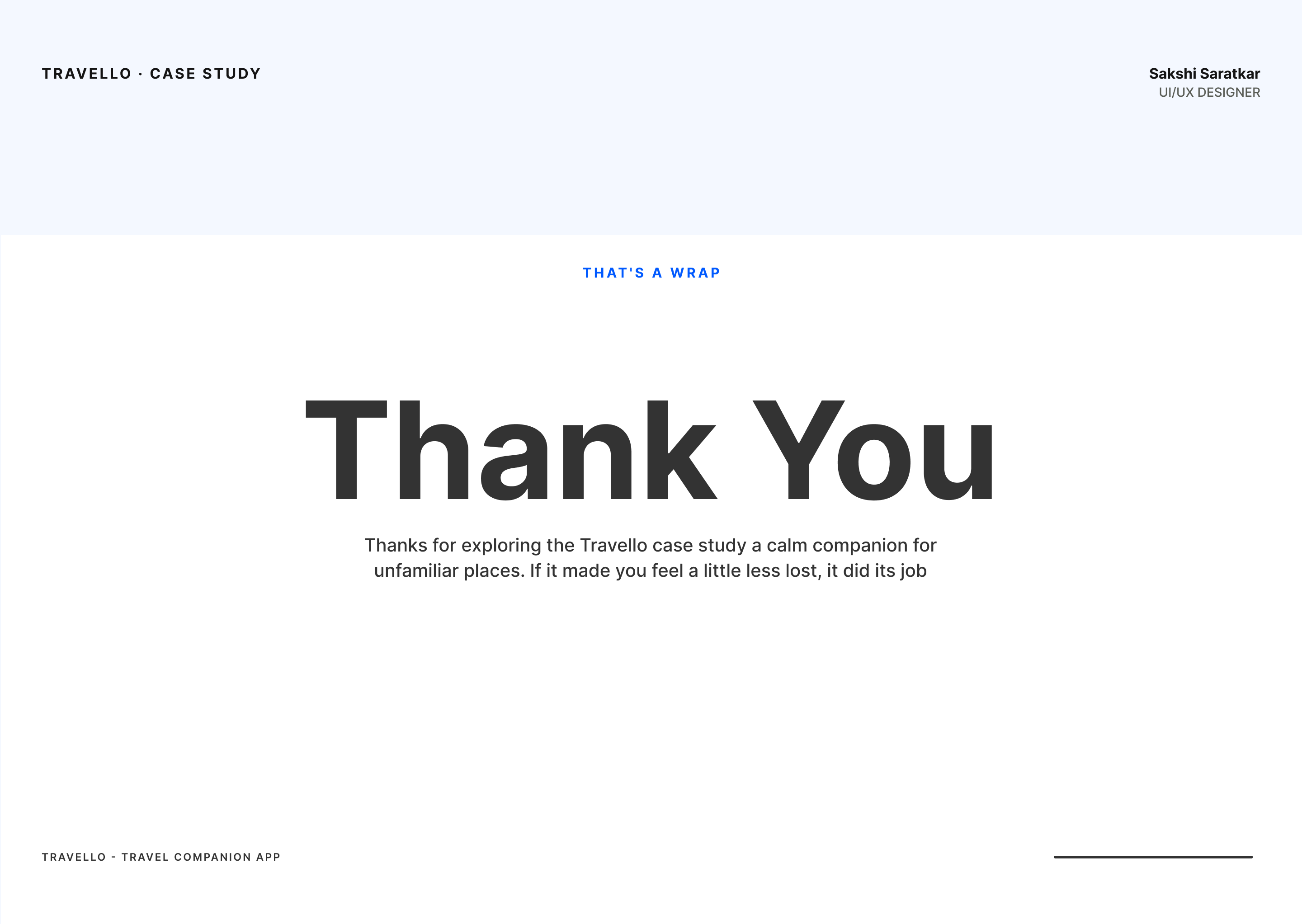 Travello case study thank you